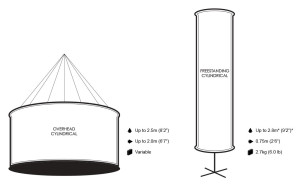 Cylindrical Banners Specifications